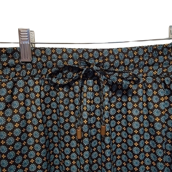 BAR III Womens Palazzo Pants Summer print Pockets Wide Leg Size XS T04 - Picture 2 of 6